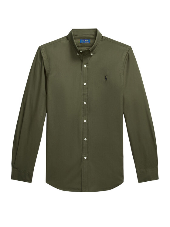 Polo Ralph Lauren Polo Ralph Lauren Риза 710929348006 Зелен Slim Fit