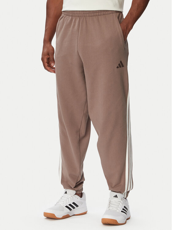 adidas Pantaloni trening Kit 3-Stripes Regular Cuffed KW2361 Bej Regular Fit