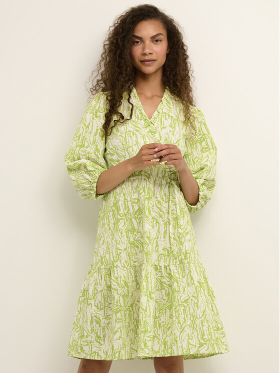 Karen by Simonsen Karen by Simonsen Літня сукня Helia 10104311 Зелений A-Line Fit