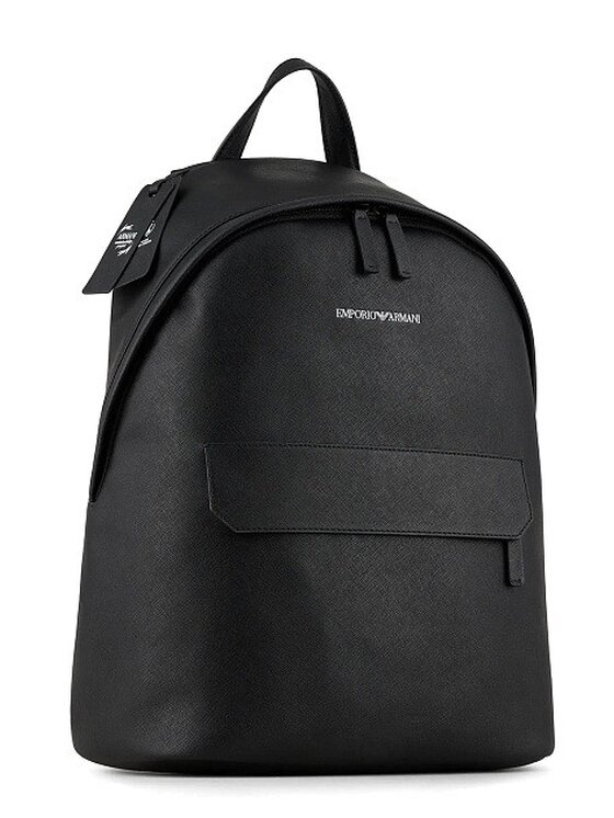 Emporio Armani Emporio Armani Batoh Faux Leather Business Černá