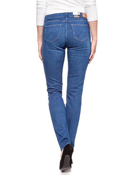 Wrangler Wrangler Jeansy SLIM Niebieski Slim Fit