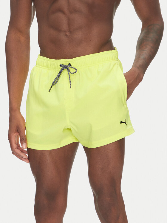 Puma Pantaloni scurți pentru înot 907658 Galben Regular Fit