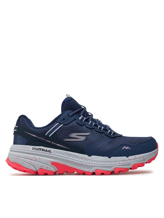skechers chaussures de running go run trail altitude 2.0-ravine 129525/nvpk bleu marine