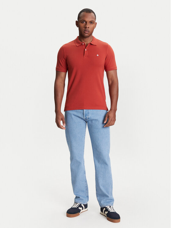United Colors Of Benetton United Colors Of Benetton Polo 3WG9U301Z Crvena Slim Fit