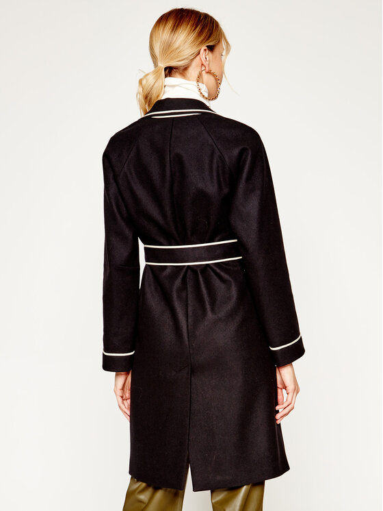 Cappotto di lana TR3CAB55 Nero Regular Fit