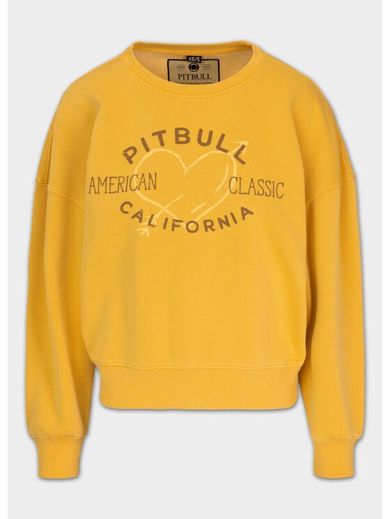 PITBULL PITBULL Bluza MANZANITA HEART Żółty Regular Fit