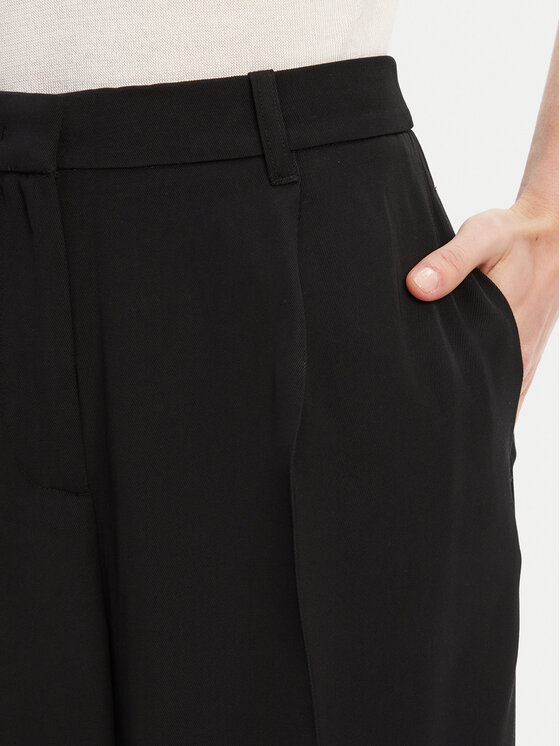 Tommy Hilfiger Tommy Hilfiger Pantaloni din material WW0WW46749 Negru Relaxed Fit