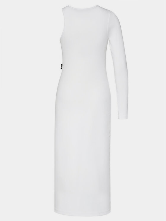 REPLAY Replay Трикотажна сукня W9074.000.23587 Білий Slim Fit
