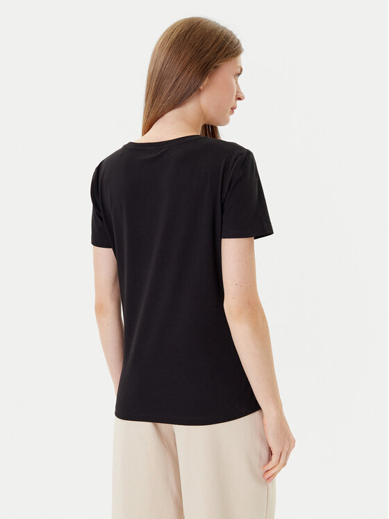 Guess Guess Футболка V5YI13 J1314 Чорний Regular Fit