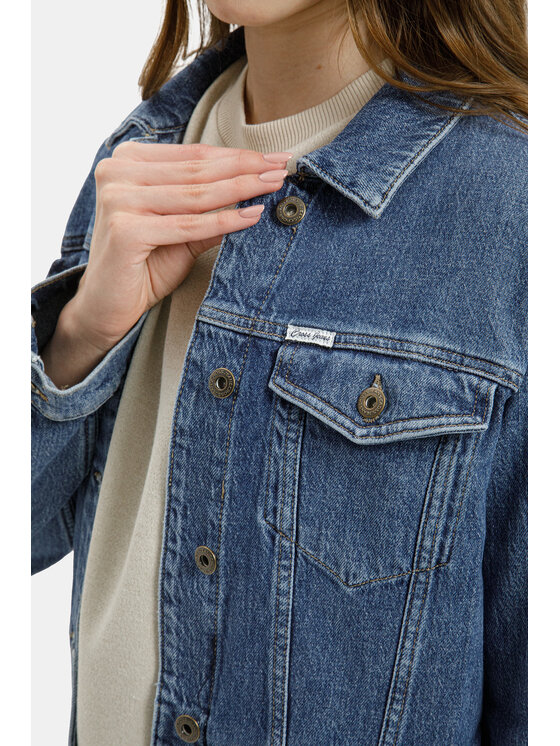 Cross Jeans Cross Jeans Kurtka jeansowa B 608-027 Niebieski