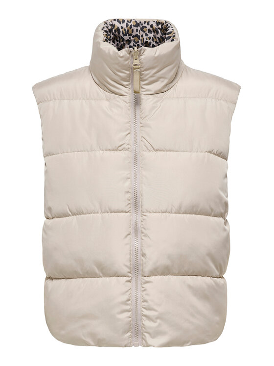 ONLY ONLY Αμάνικο Μπουφάν Tammy 15357509 Μπεζ Regular Fit