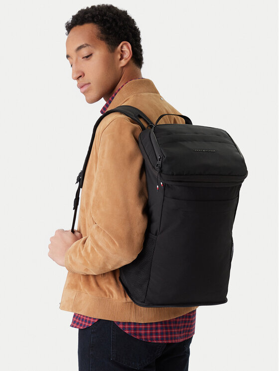 Tommy Hilfiger Tommy Hilfiger Rucsac Th Travel Packable Backpack AM0AM14037 Negru