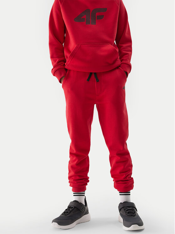 4F 4F Jogginghose 4FJWSS24TTROM591 Rot Regular Fit