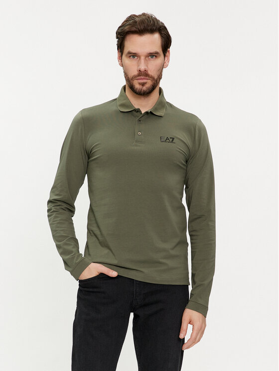 EA7 Emporio Armani EA7 Emporio Armani Polo 8NPF05 PJM5Z 1846 Zelena Regular Fit