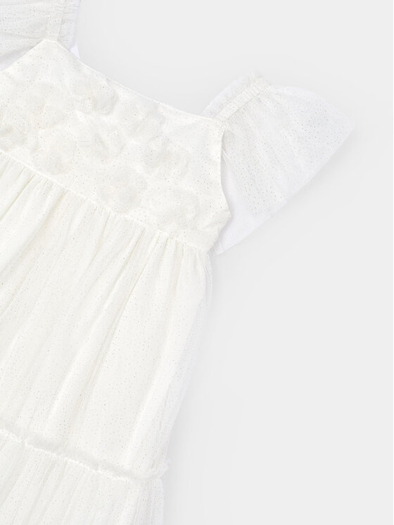 Mayoral Mayoral Elegantes Kleid 3929 Écru Regular Fit