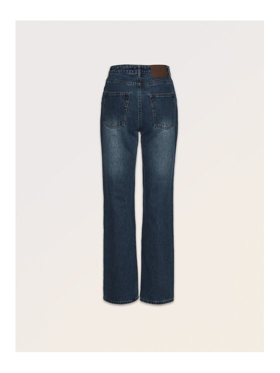 La Mania La Mania Jeansy PAMELA Granatowy Classic Fit
