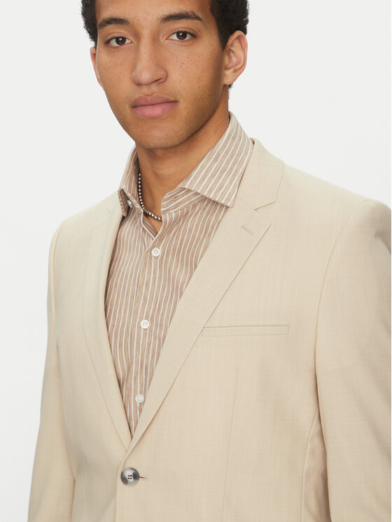 HUGO HUGO Garnitur Arti/Hesten232X 50540341 Beżowy Extra Slim Fit