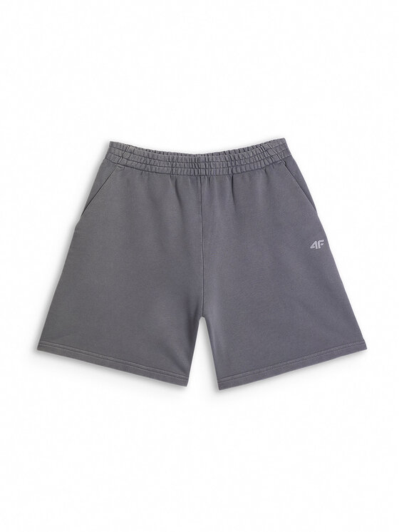 4F 4F Szorty materiałowe FOB SUMMER Szary jasny Regular Fit