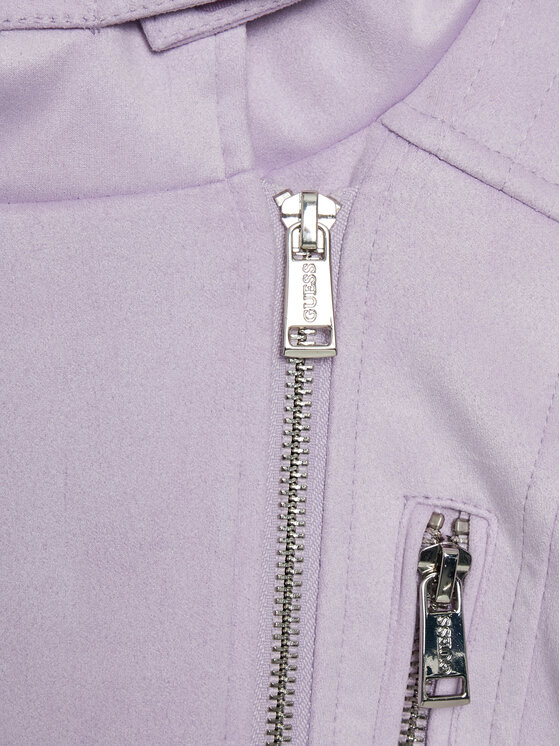 Guess Guess Яке от имитация на кожа J1BL30 WE0L0 Виолетов Regular Fit