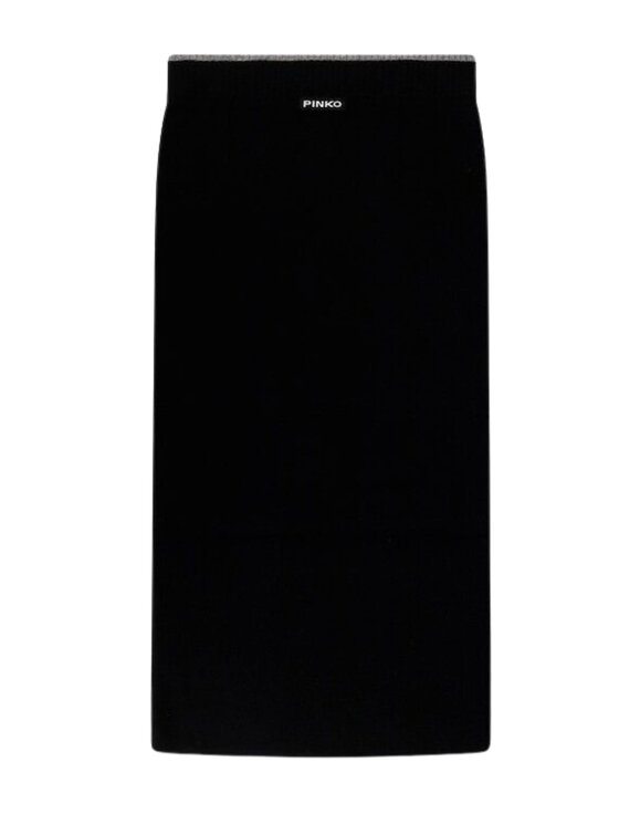 PINKO PINKO Sukňa Nuova guinea gonna lana merinos Čierna Regular Fit