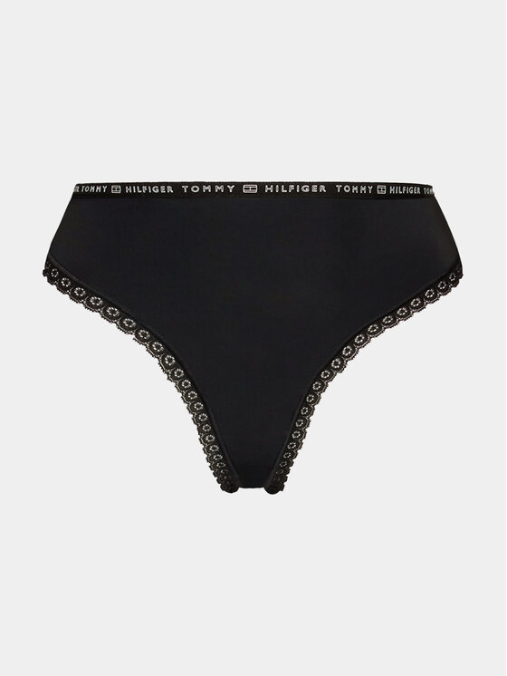 Tommy Hilfiger Tommy Hilfiger Komplet 3 par stringów 3p UW0UW02824 Czarny