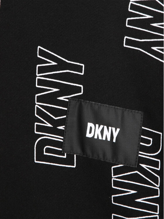 DKNY DKNY Bluza D35T13 D Czarny Regular Fit