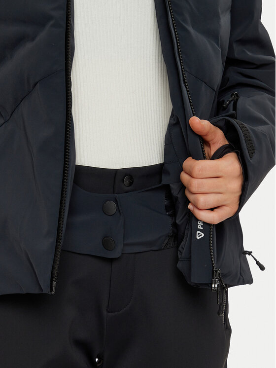 4F 4F Lyžiarska bunda 4FWAW24TTJAF584 Čierna Slim Fit