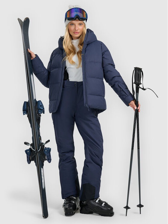 4F 4F Kurtka narciarska APRES SKI Granatowy Regular Fit