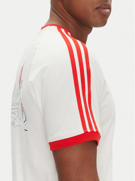 adidas adidas T-Shirt JD0716 Bílá Slim Fit
