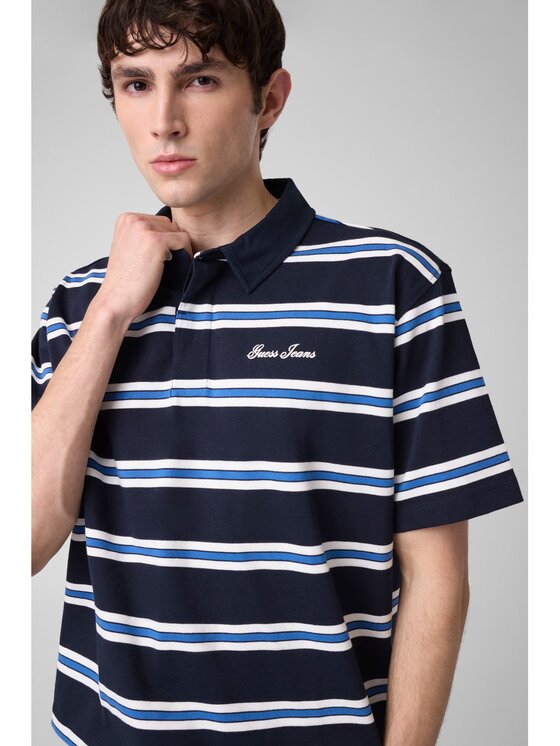 Guess Guess T-Shirt 183258 Modrá Classic Fit
