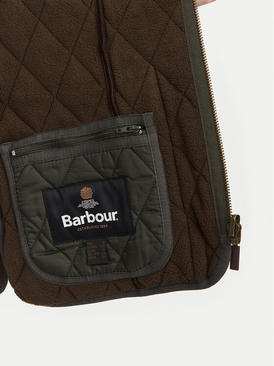 Barbour Barbour Brezrokavnik Fleece Betty LLI0003OL71 Temno zelena Regular Fit
