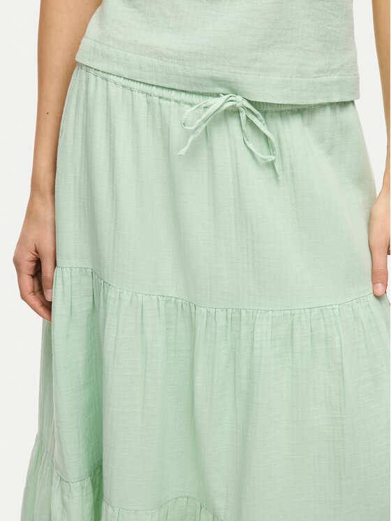 Vila Vila Maxi szoknya Lania 14105428 Zöld Regular Fit