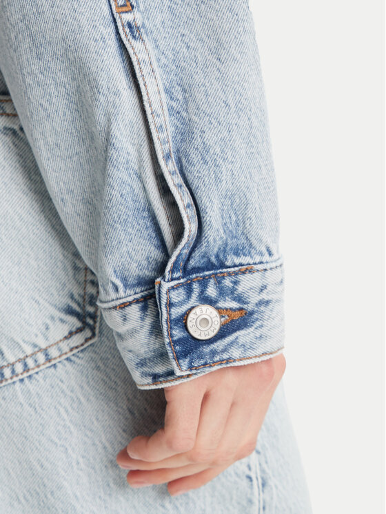 Tommy Jeans Tommy Jeans Traper jakna DW0DW21063 Plava Relaxed Fit