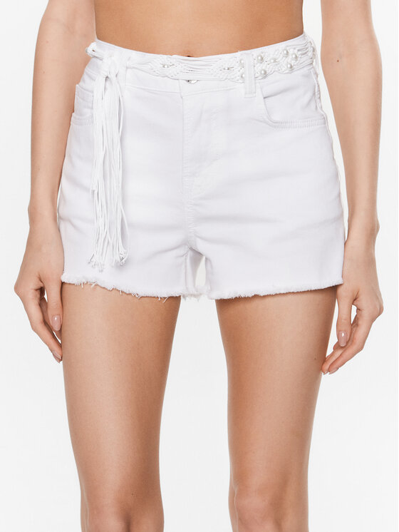 Liu Jo Liu Jo Джинсові шорти WA3229 T4033 Білий Regular Fit