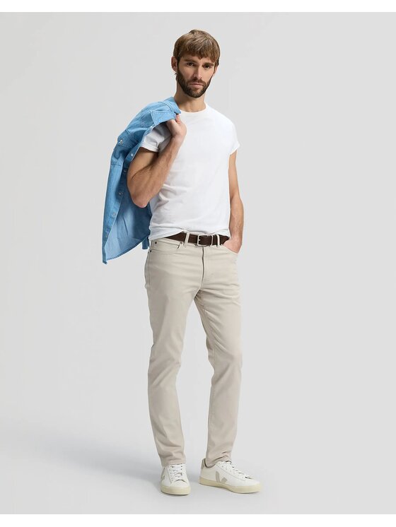 Lee Lee Spodnie materiałowe SLIM FIT MVP Beżowy Slim Fit