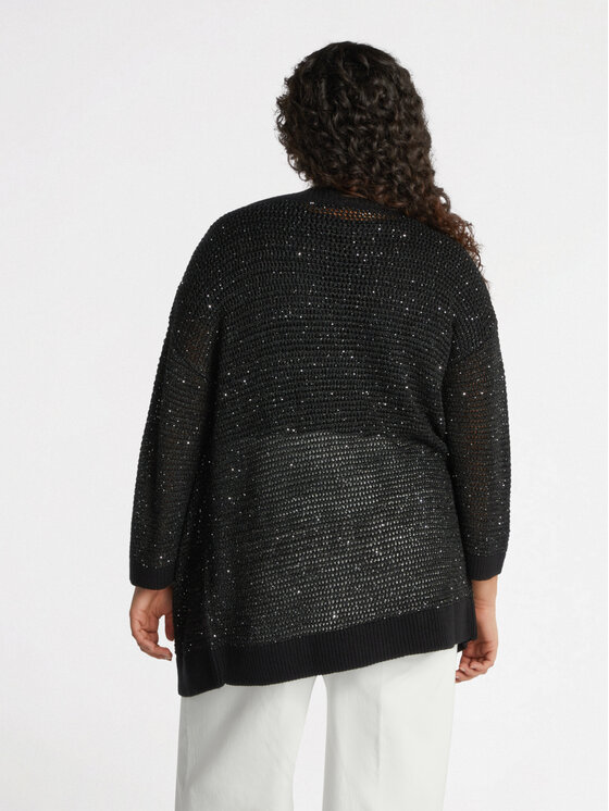 Fiorella Rubino Fiorella Rubino Cardigan M542E001814N0Z3 Nero Regular Fit