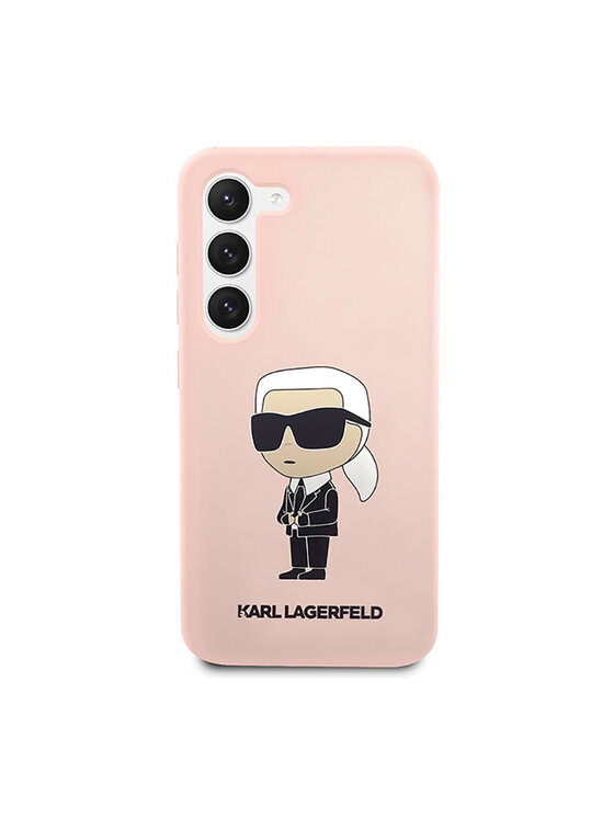 KARL LAGERFELD KARL LAGERFELD Etui na telefon Silicone Ikonik Różowe złocenie