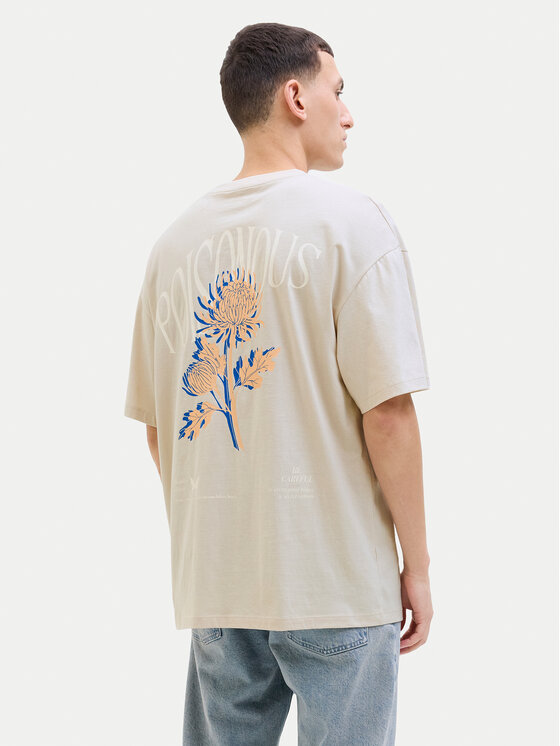 Jack&Jones Jack&Jones Marškinėliai Charge 12269384 Smėlio Relaxed Fit