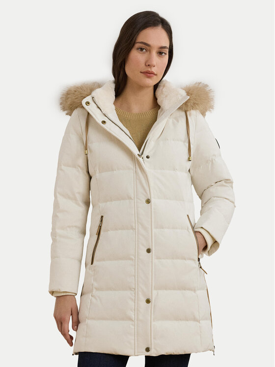 LAUREN RALPH LAUREN LAUREN RALPH LAUREN Пухено яке 297957509002 Кремав Regular Fit