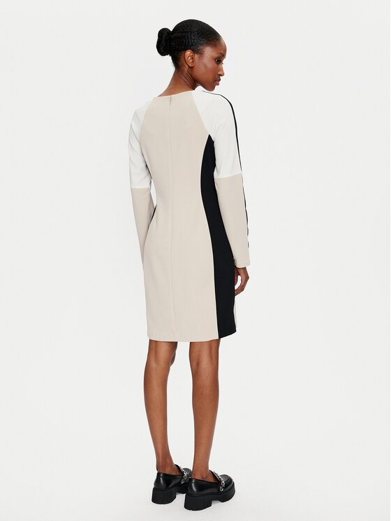 DKNY DKNY Vsakodnevna obleka DD4E1B89 Bež Regular Fit