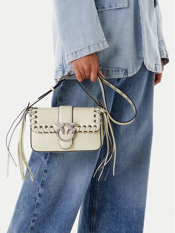 PINKO PINKO Τσάντα Love One Mini Slouchy Fl PE 25 PLTT 104340 A28D Μπεζ