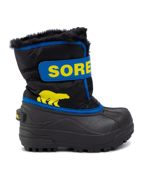 Cizme de zăpadă Sorel Snow Commander NC1960 Black/Super Blue 011