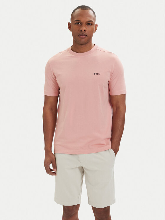 BOSS BOSS Тишърт 50506373 Розов Regular Fit