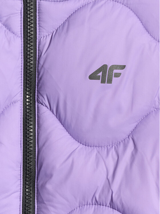 4F 4F Kamizelka OUTERWEAR Fioletowy Regular Fit