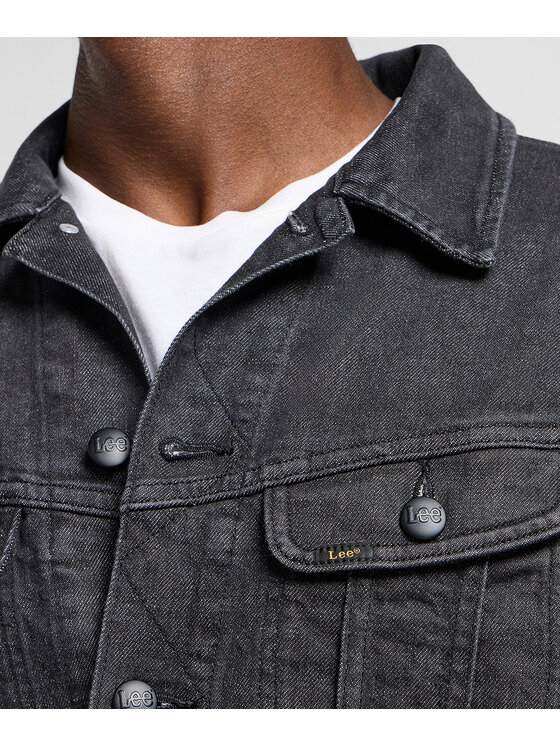 Lee Lee Kurtka jeansowa 112363865 Szary Regular Fit