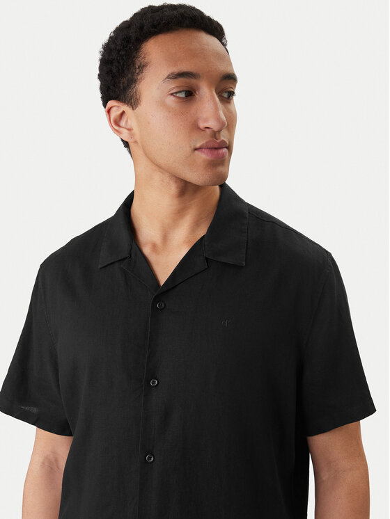 Calvin Klein Calvin Klein Košeľa LV04LF137G Čierna Relaxed Fit