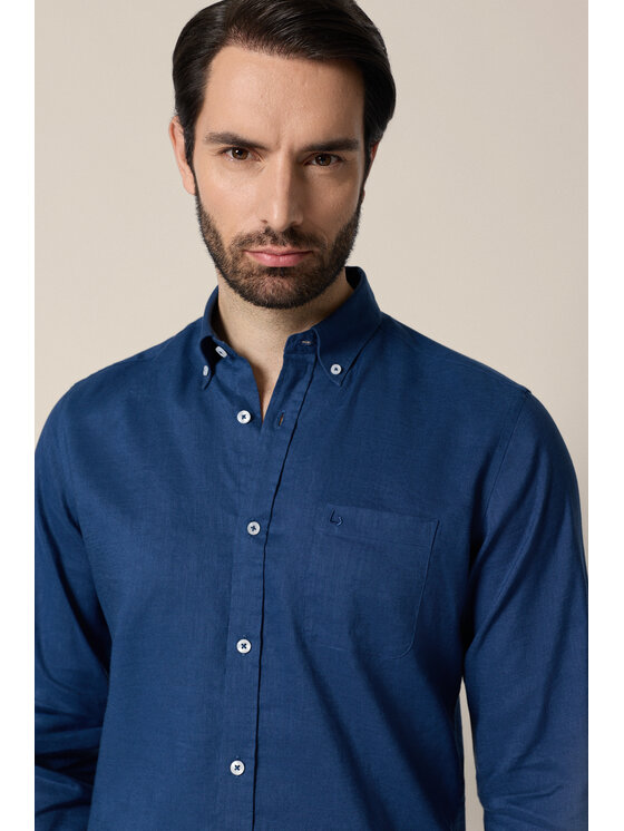 Lancerto Lancerto Koszula Orosia KO073126000039 Granatowy Regular Fit
