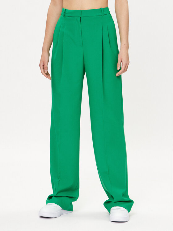 HUGO Hugo Riidest püksid Havira 50489247 Roheline Relaxed Fit