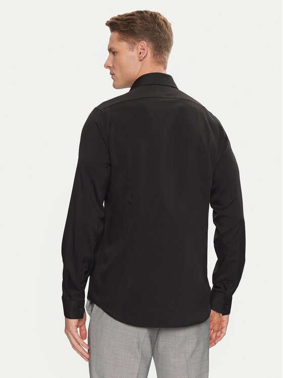 Calvin Klein Calvin Klein Ing Performance Solid Slim Shirt K10K114324 Fekete Regular Fit