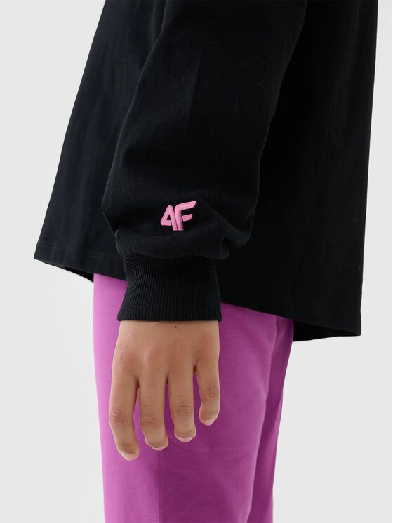 4F 4F Set di maglie a maniche lunghe 4FJWSS25TLONF377-20S Nero Oversize